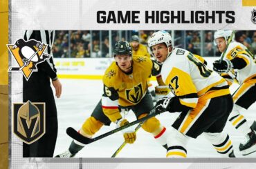 Penguins @ Golden Knights 1/5 | NHL Highlights 2023