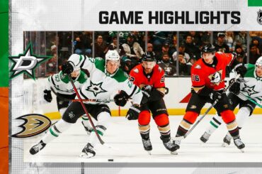 Stars @ Ducks 1/4 | NHL Highlights 2022