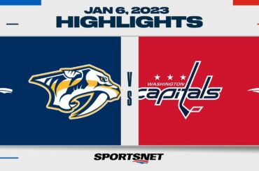 NHL Highlights | Predators vs. Capitals - January 6, 2023
