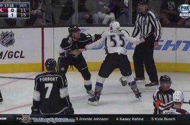 Cody McLeod vs Andy Andreoff Oct 18, 2015