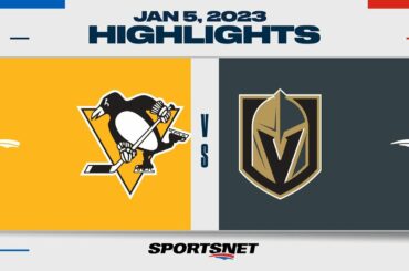 NHL Highlights | Penguins vs. Golden Knights - January 5, 2023