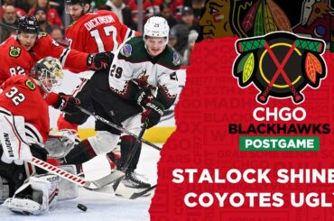 Alex Stalock and Blackhawks Shut Out Coyotes | CHGO Blackhawks LIVE Postgame