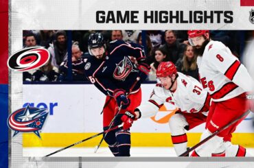 Hurricanes @ Blue Jackets 1/7 | NHL Highlights 2023
