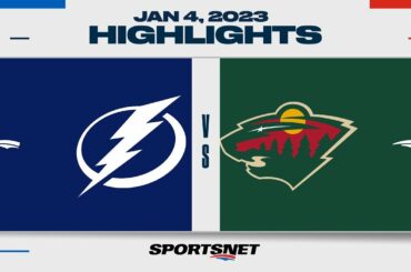 NHL Highlights | Lightning vs. Wild - January 4, 2023