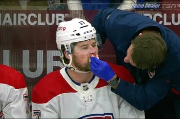 Eetu Luostarinen DOUBLE MINOR HIGH STICK on Josh Anderson, Canadiens @ Panthers Dec 29 2022