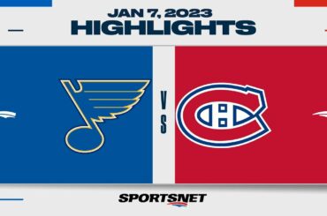 NHL Highlights | Blues vs. Canadiens - January 7, 2023