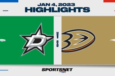 NHL Highlights | Stars vs. Ducks - January 4, 2023