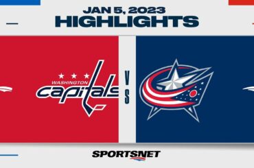 NHL Highlights | Capitals vs. Blue Jackets - January 5, 2023