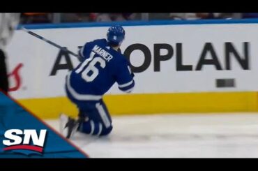 Mitch Marner Records 500th Career Point With Powerplay Goal vs. Red Wings