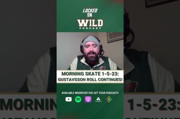Locked on Wild Morning Skate 1-5-23: Filip Gustavsson Continues to Roll On! #shorts #minnesotawild