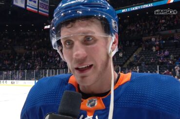 Casey Cizikas Discusses Isles' Comeback Win Over Kings | New York Islanders Post Game