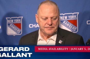 New York Rangers: Gerard Gallant Postgame Media Availability | Jan. 5, 2023
