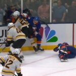 David Krejci Spears Mat Barzal Below The Belt, Gets Called For Slashing
