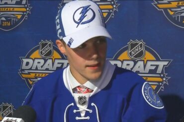 Tampa Bay Lightning first-round pick Brett Howden on being drafted