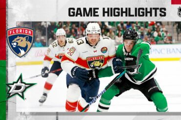 Panthers @ Stars 1/8 | NHL Highlights 2023