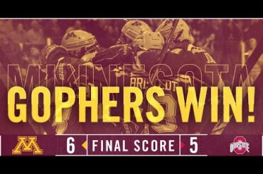 Highlights: Gopher Men's Hockey Tops OSU 6-5 Behind Six Power Play Goals