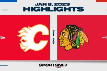 NHL Highlights | Flames vs. Blackhawks - January 8, 2023