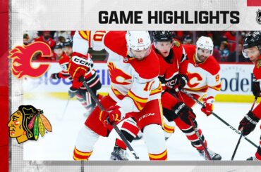 Flames @ Blackhawks 1/8 | NHL Highlights 2023