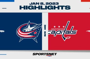 NHL Highlights | Blue Jackets vs. Capitals - January 8, 2023