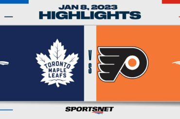 NHL Highlights | Maple Leafs vs. Flyers - January 8, 2023