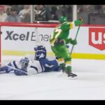 Kirill Kaprizov misses a chance for a goal of the year vs Lightning (4 jan 2023)