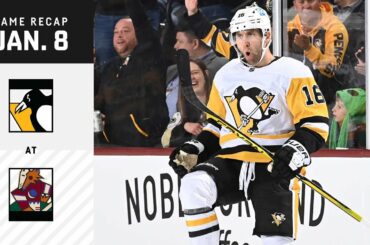 GAME RECAP: Penguins at Coyotes (01.08.23) | Guentzel Scores 2 Goals