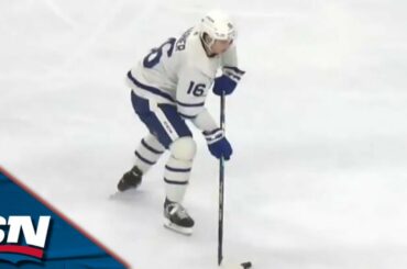 Mitch Marner Shows Patience WIth Slick Assist On Calle Jarnkrok's One-Time Blast