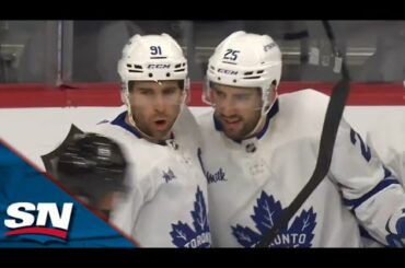 Maple Leafs' Conor Timmins Scores His First NHL Goal With Point Shot vs. Flyers