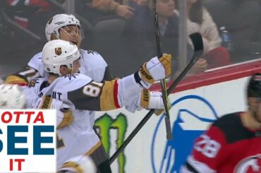 GOTTA SEE IT: Jonathan Marchessault Records Natural Hat Trick In Third Period Against Devils