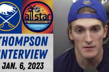 Tage Thompson Speaks After Being Name An NHL All-Star (1/6/2023)