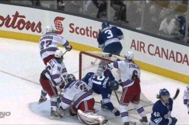 4/8/13: James van Riemsdyk "trips" Anton Stralman