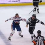 Brendan Lemieux And Klim Kostin Drop The Gloves