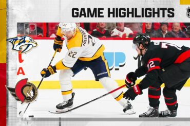 Predators @ Senators 1/9 | NHL Highlights 2023