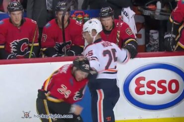 Darnell Nurse vs Travis Hamonic Mar 13, 2018