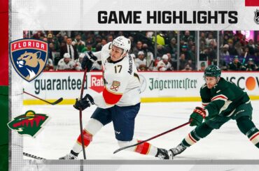 Panthers @ Wild 2/18 | NHL Highlights 2022