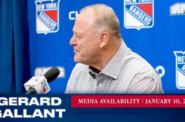 New York Rangers: Gerard Gallant Pregame Media Availability | Jan. 10, 2023