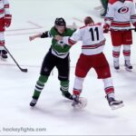 Jordan Staal vs Jamie Oleksiak Feb 11, 2017