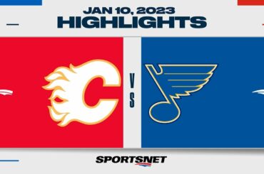 NHL Highlights | Flames vs. Blues - January 10, 2023