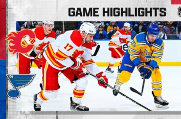 Flames @ Blues 1/10 | NHL Highlights 2023