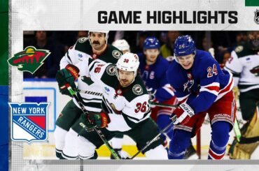 Wild @ Rangers 1/10 | NHL Highlights 2023