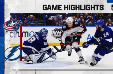 Blue Jackets @ Lightning 1/10 | NHL Highlights 2023
