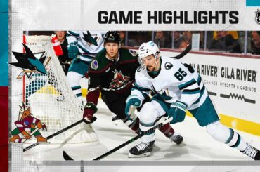 Sharks @ Coyotes 1/10 | NHL Highlights 2023