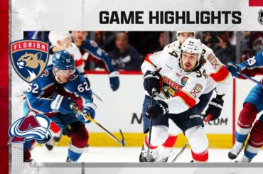 Panthers @ Avalanche 1/10 | NHL Highlights 2023