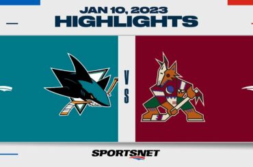 NHL Highlights | Sharks vs. Coyotes - January 10, 2023