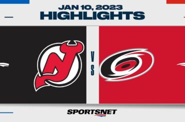 NHL Highlights | Devils vs. Hurricanes - January 10, 2023