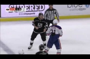 Klim Kostin fights against Brendan Lemieux from Kings (9 jan 2023)