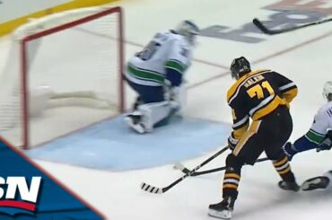 Malkin Scores Penguins' Fourth Straight Goal To Complete Comeback vs. Canucks