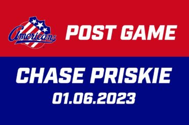 Chase Priskie Post Game | 01.06.23