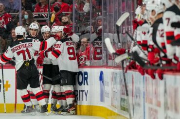 Devils burn the Canes for 2 in 18 seconds!