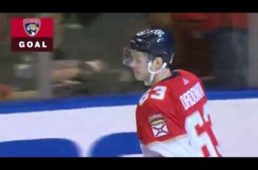 Evgeni Dadonov finishes Barkov's pass and scores vs Ducks (2017)